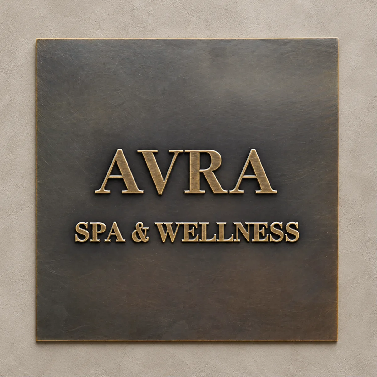 Custom Solid Brass Plaque, Personalized Engraved Nameplate, House Number & Address Sign