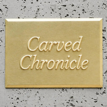 Custom Solid Brass Plaque, Personalized Engraved Nameplate, House Number & Address Sign