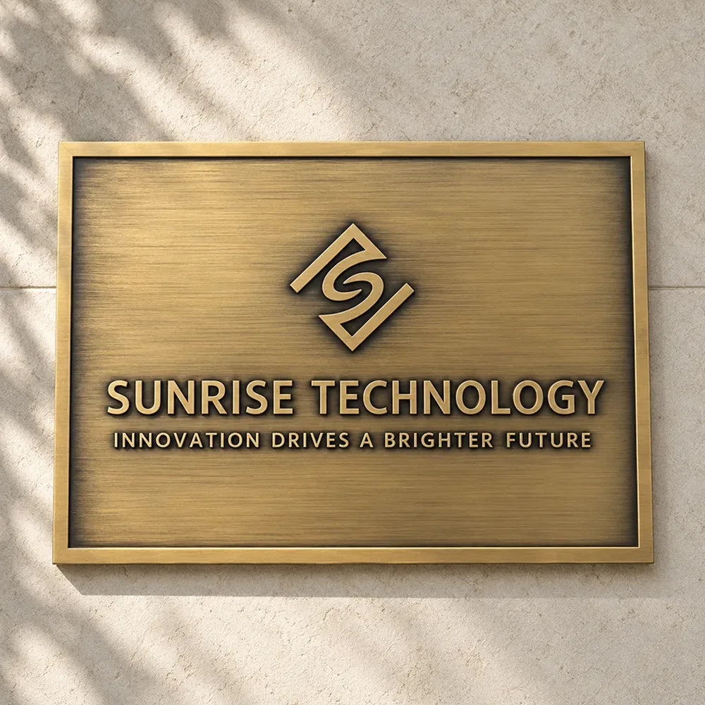 Custom Brass Plaque, Family Name Plaque, Personalized House Sign, Established Date Plaque, Memorial Plaque