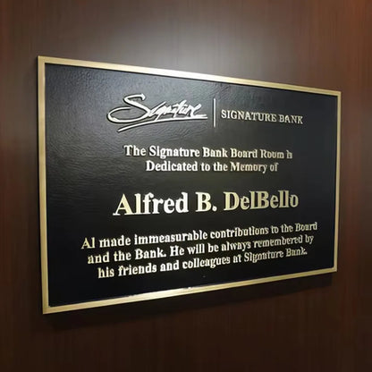 Custom Brass Plaque, Family Name Plaque, Personalized House Sign, Established Date Plaque, Memorial Plaque