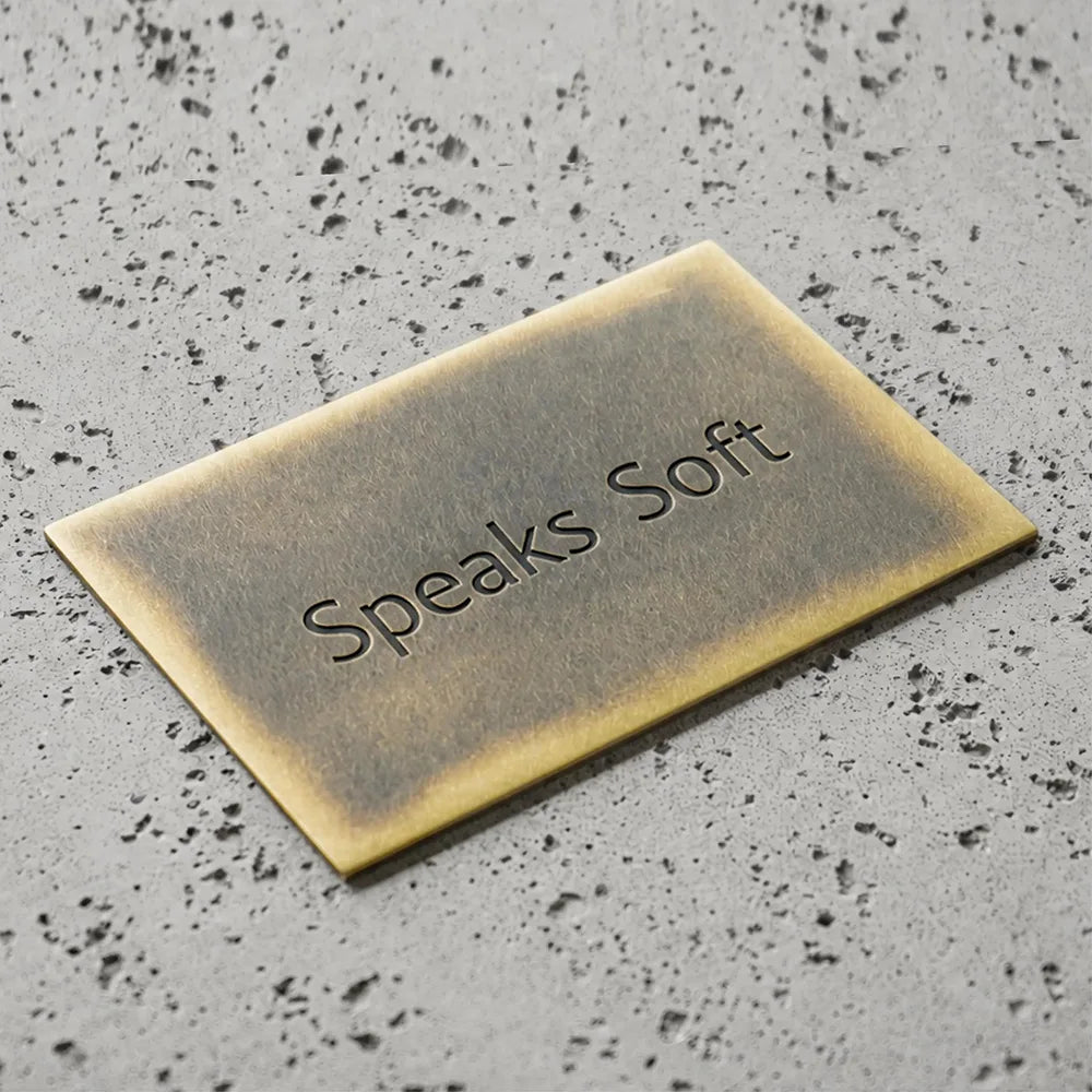 Custom Solid Brass Plaque