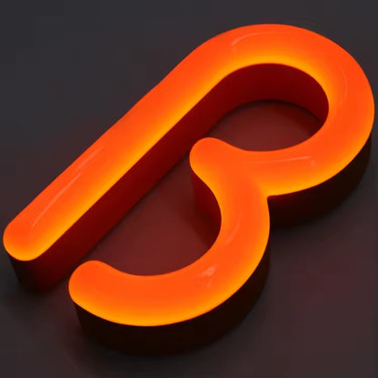 Custom Faux Acrylic Neon Channel Letters with Stainless Steel Backing – LED Storefront Sign for Shops, Restaurants & Salons