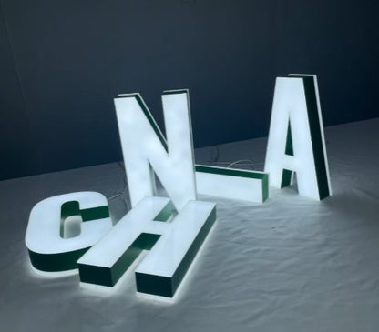 Trimless Face & Backlit Channel Letter Signs are ideal signage solutions for ,shopping malls, restaurants, cafés, salons, hotels, offices,  barsand high-end commercial buildings.