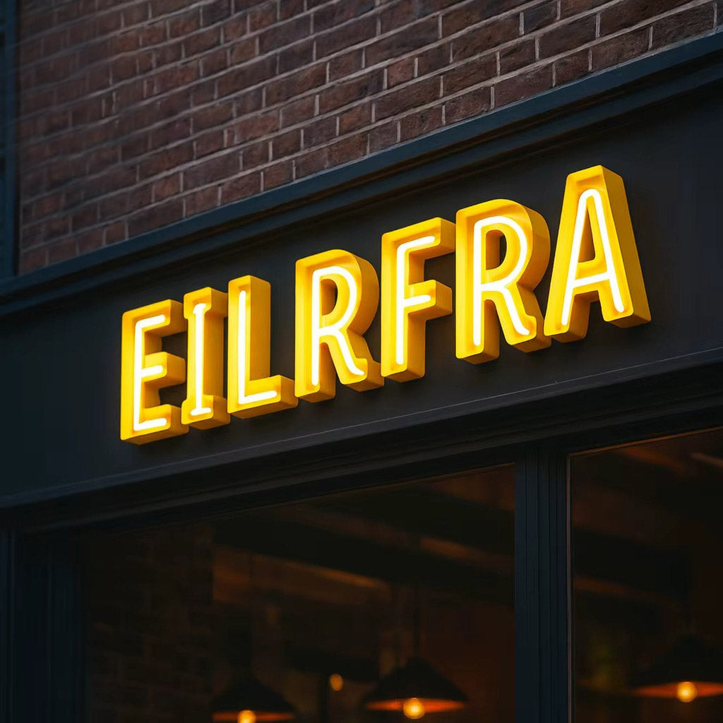 Custom Faux Acrylic Neon Channel Letters with Stainless Steel Backing – LED Storefront Sign for Shops, Restaurants & Salons