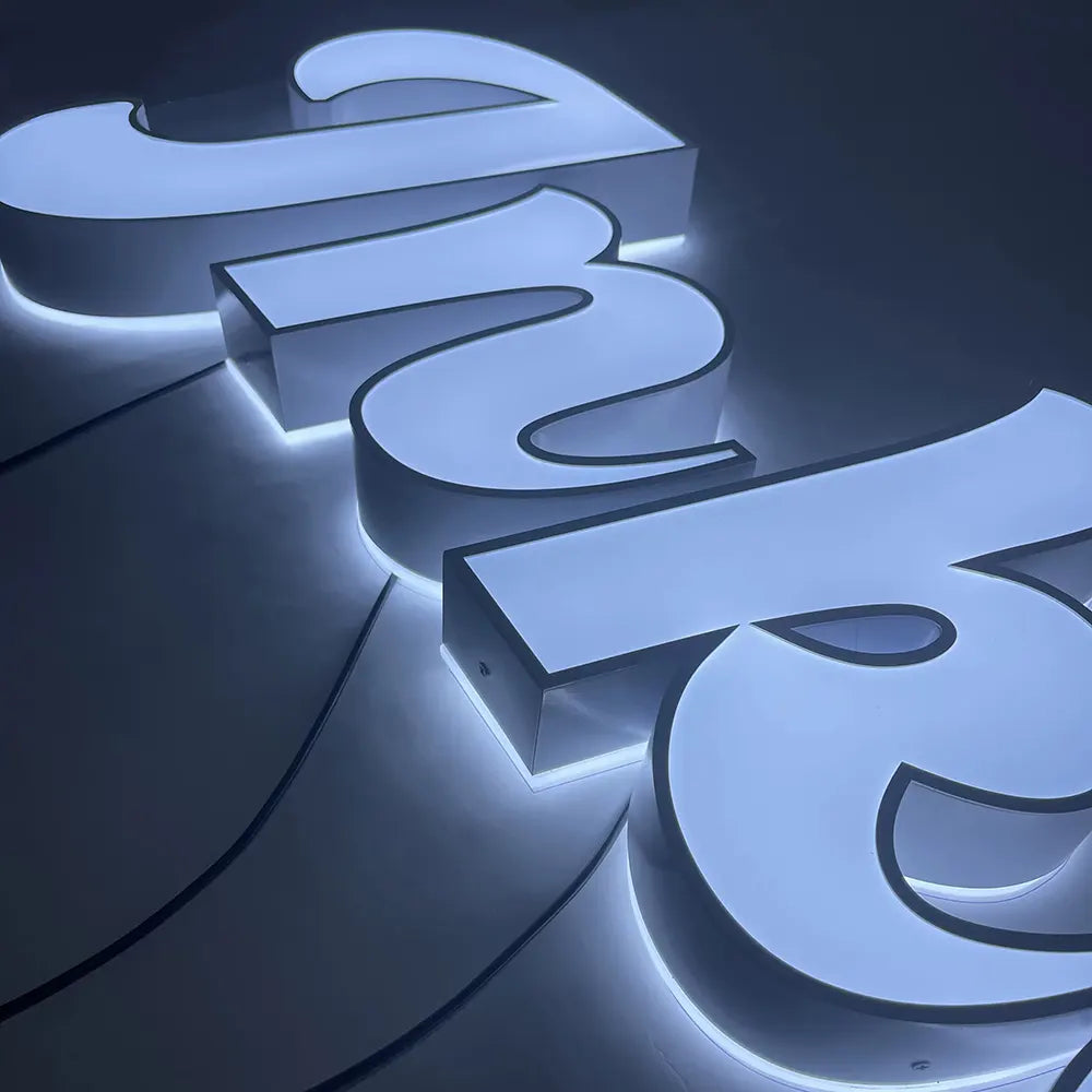 Trim Cap Face Lit Channel Letters Signs for Storefronts, Retail Shops, Restaurants, Cafés, Salons, Offices, and Shopping Centers.
