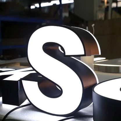 Trim Cap Face Lit Channel Letters Signs for Storefronts, Retail Shops, Restaurants, Cafés, Salons, Offices, and Shopping Centers.