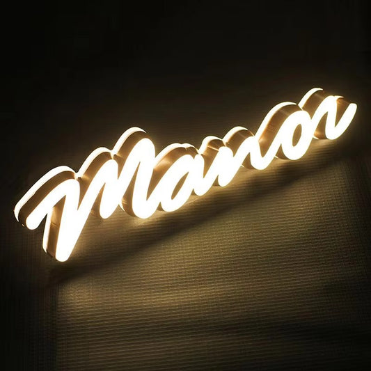 Mini Channel Letters – Custom LED Illuminated Sign for Storefronts, Retail Shops, Salons & Indoor Business Branding