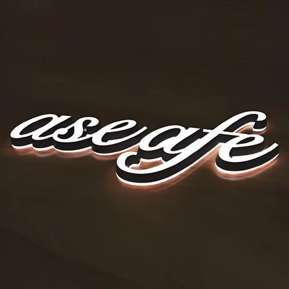 Acrylic Mini Channel Letters sign – Custom LED Illuminated Sign for Storefronts, Retail Shops, Salons & Indoor Business Branding
