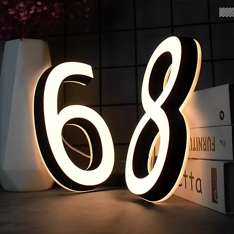 Acrylic Mini Channel Letters sign – Custom LED Illuminated Sign for Storefronts, Retail Shops, Salons & Indoor Business Branding