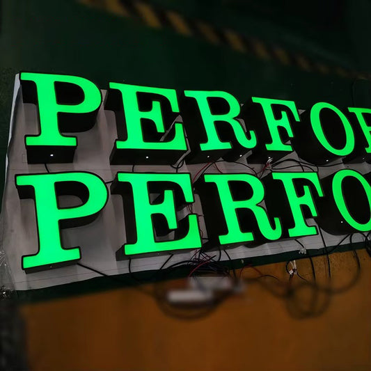 Trim Cap Face Lit Channel Letters Signs for Storefronts, Retail Shops, Restaurants, Cafés, Salons, Offices, and Shopping Centers.