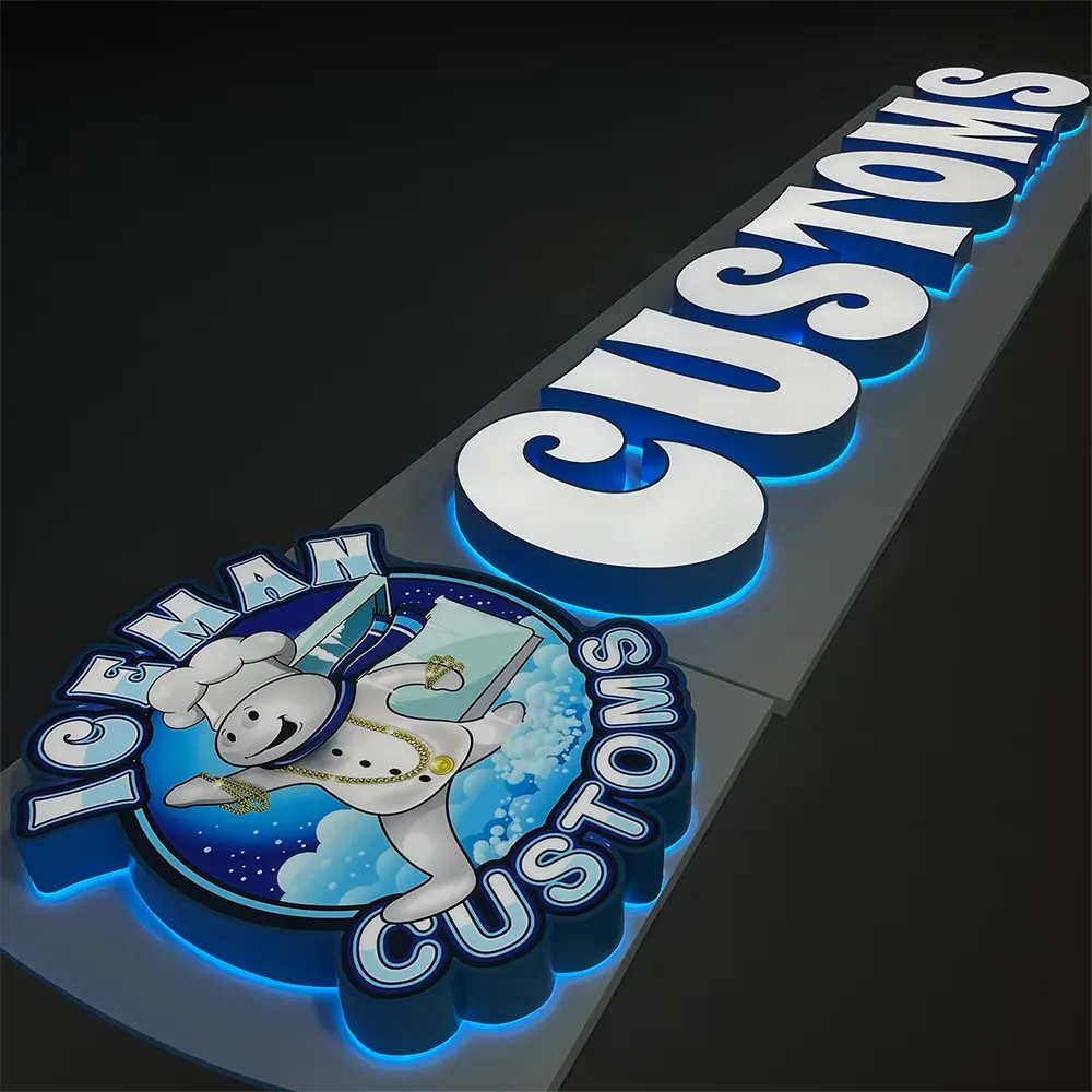 Trim Cap Face Lit Channel Letters Signs for Storefronts, Retail Shops, Restaurants, Cafés, Salons, Offices, and Shopping Centers.