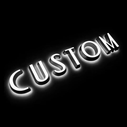 Acrylic Mini Channel Letters sign – Custom LED Illuminated Sign for Storefronts, Retail Shops, Salons & Indoor Business Branding