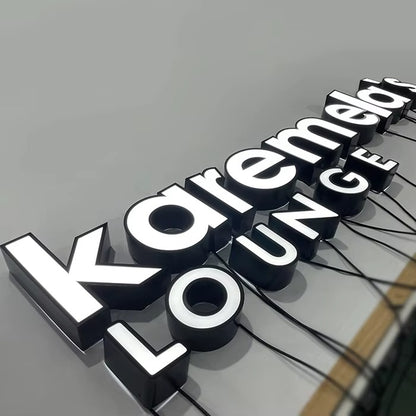 Custom Stainless Steel Trim Face-Lit Channel Letters Sign