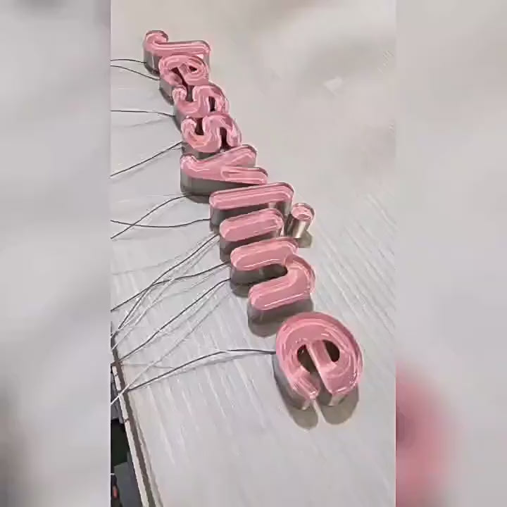 Load video: Frosted FaceLit Channel Letters video