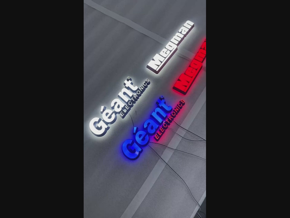 Load video: Acrylic Mini Letter Signs