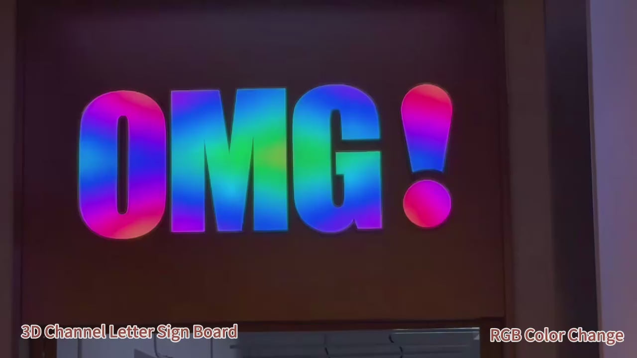 Load video: Frosted FaceLit Channel Letters video