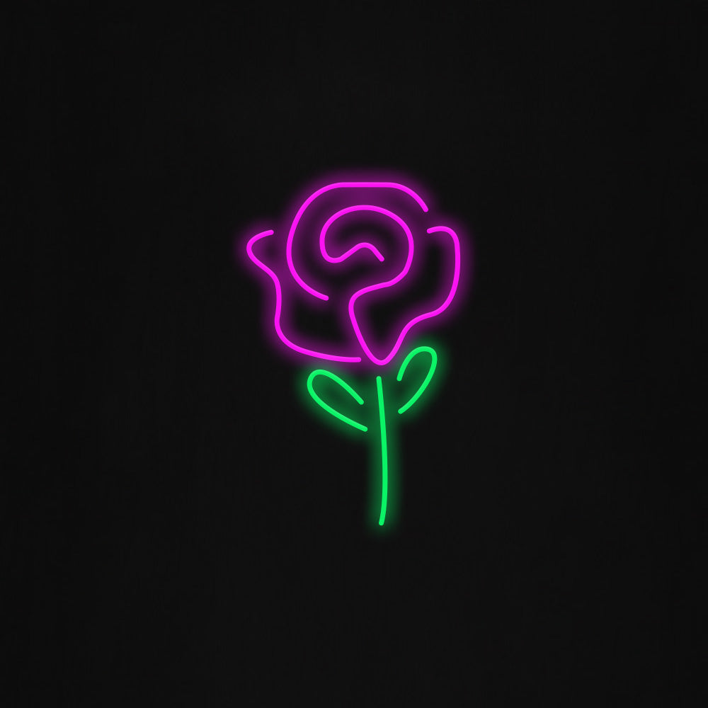 rose flower LED Neon Sign – sign-custom