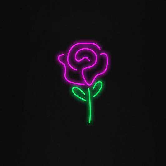 rose flower LED Neon Sign