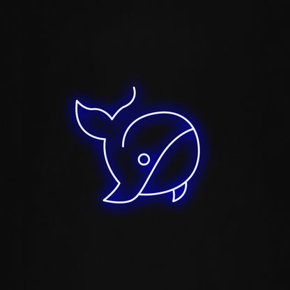 Whale LED Neon Sign
