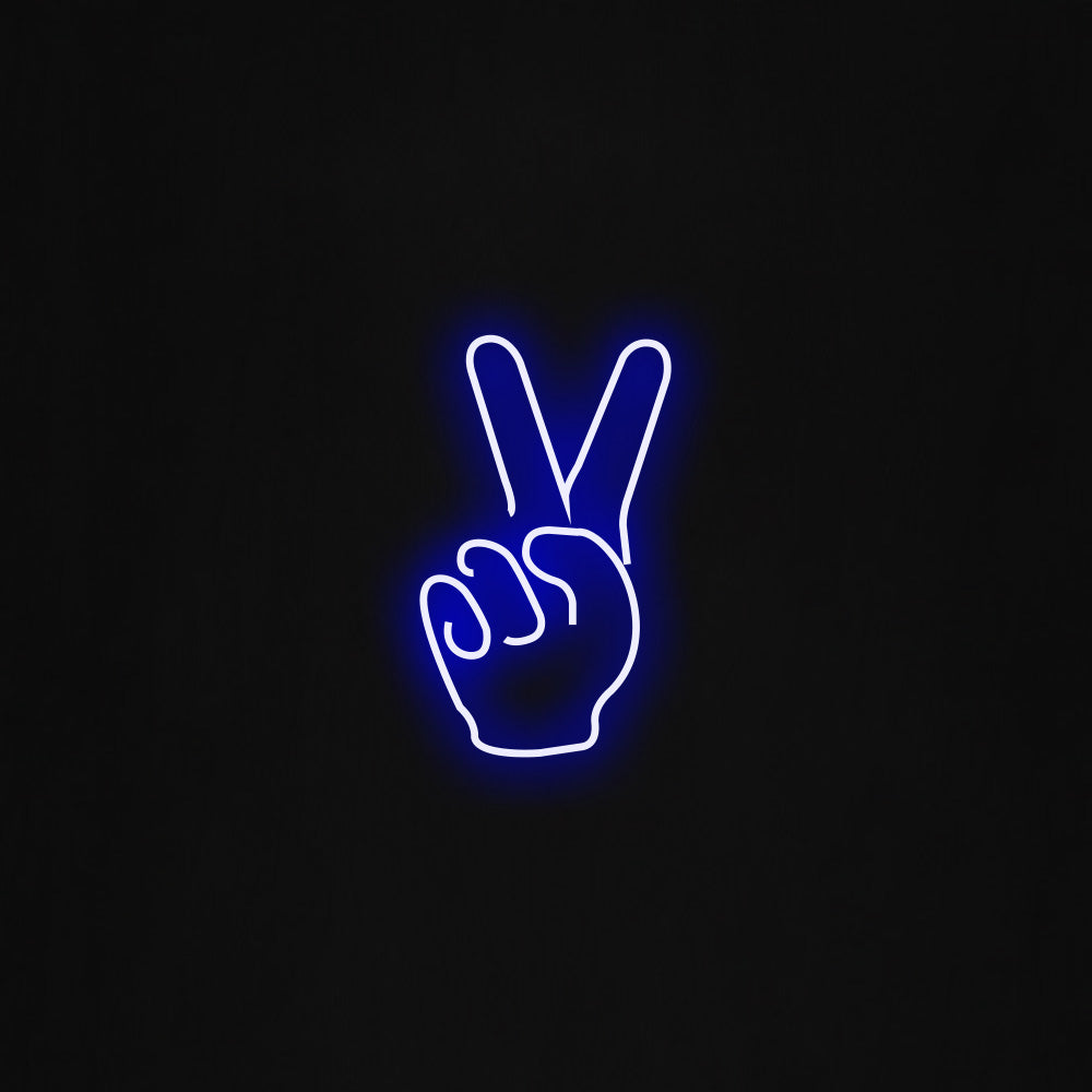 peace fingers LED Neon Sign