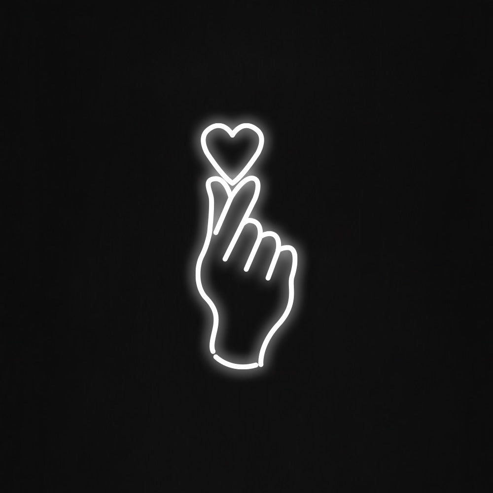 Hand And Heart  LED Neon Sign