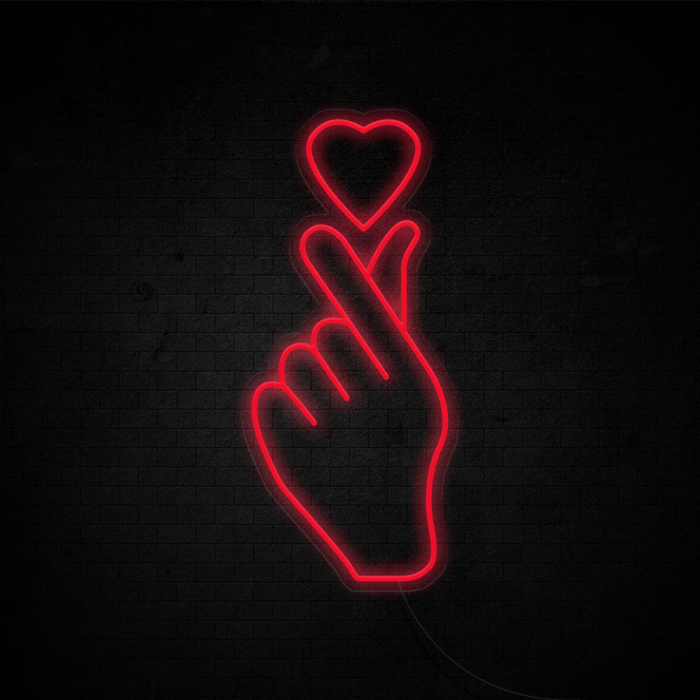 finger heart LED Neon Sign