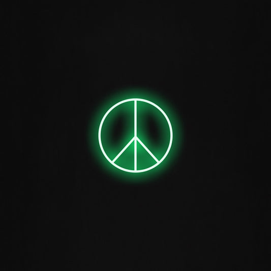 Peace sign LED Neon Sign