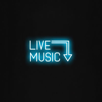 LIVE MUSIC LED Neon Sign
