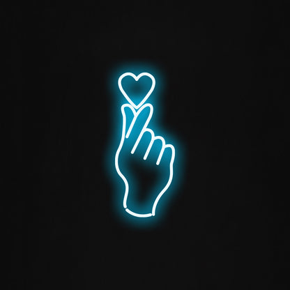 Hand And Heart  LED Neon Sign