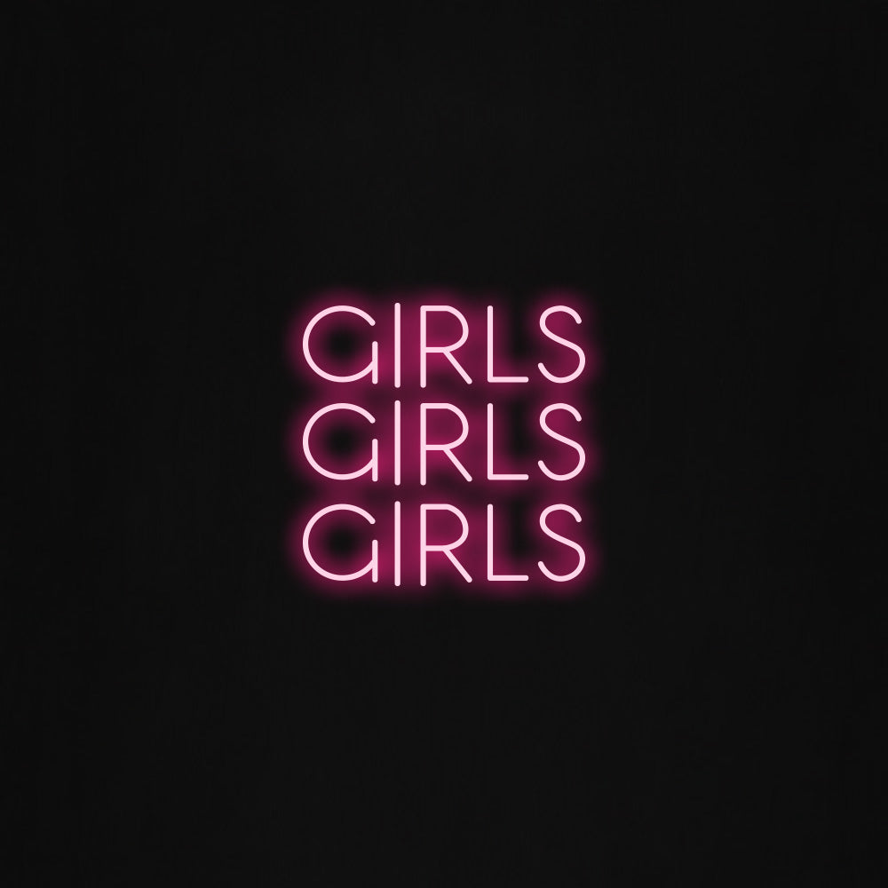 girls girls girls LED Neon Sign