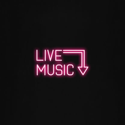 LIVE MUSIC LED Neon Sign