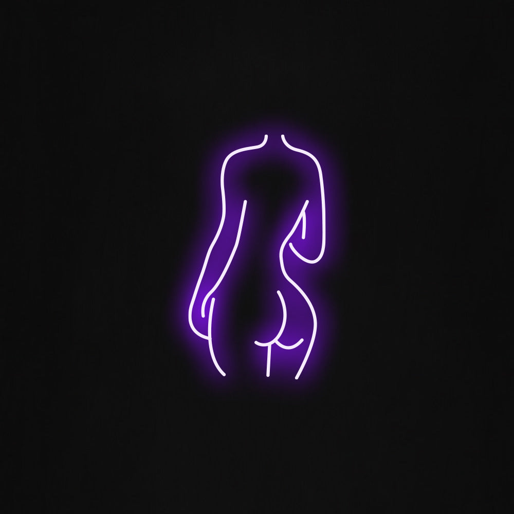 SEXY Female Back Silhouette LED Neon Sign
