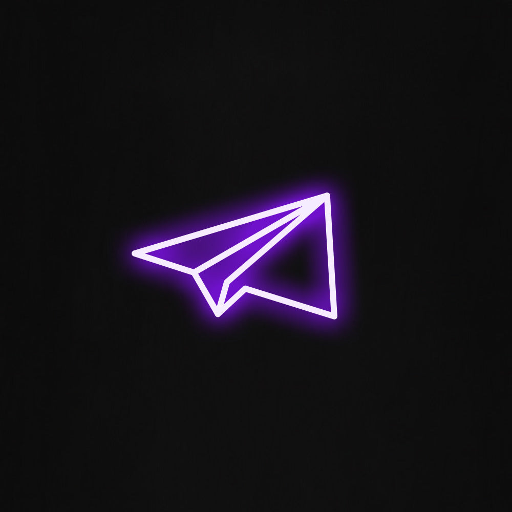 Paper Plane LED Neon Sign