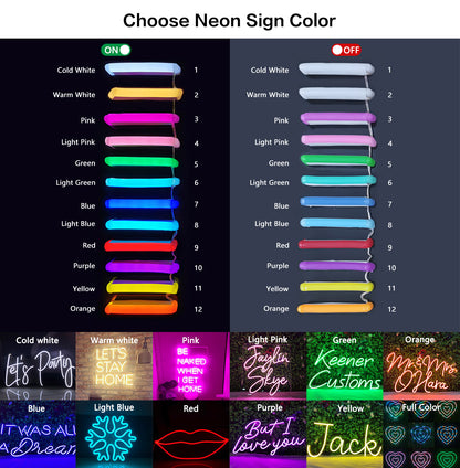 Create your own reality LED Neon Sign
