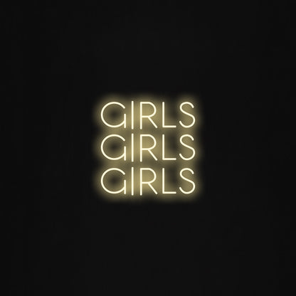 girls girls girls LED Neon Sign
