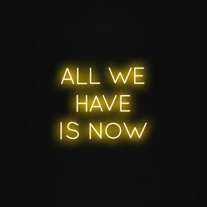 All we have is now LED Neon Sign