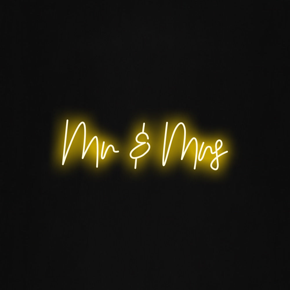 mr and mrs LED Neon Sign