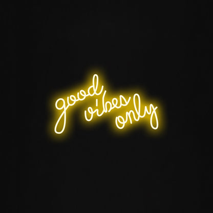 good vibes only LED Neon Sign
