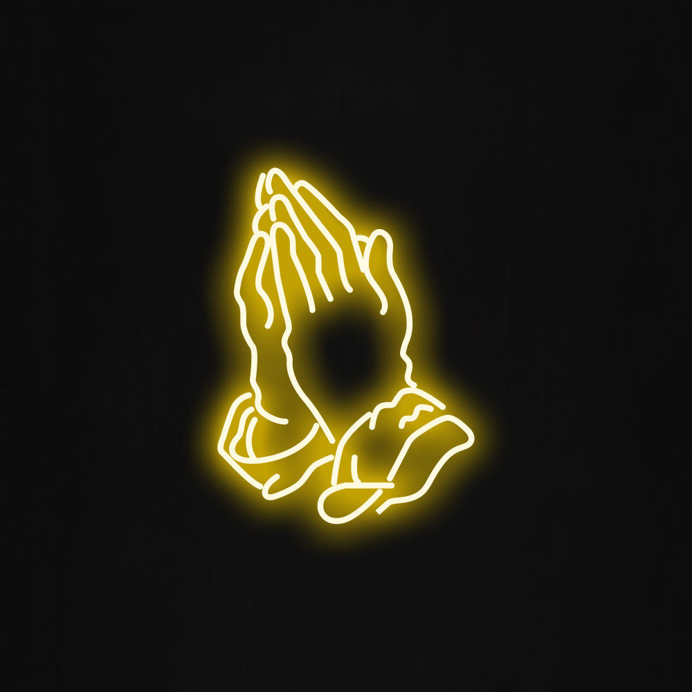 Praying Hands LED Neon Sign
